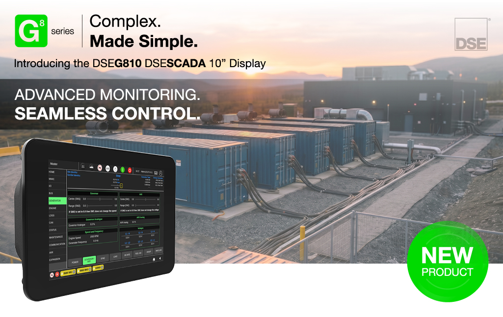 DSE Introduces the New DSEG810 DSE SCADA 10″ Display