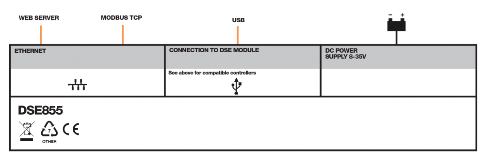 DSE855 bağlantı şeması
