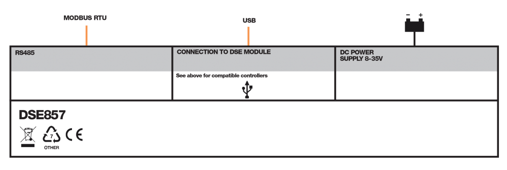 DSE857 bağlantı şeması