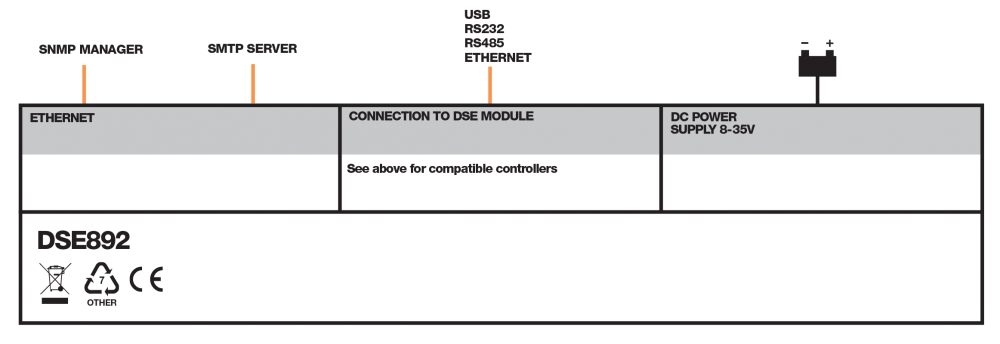 DSE892 bağlantı şeması